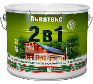 АКВАТЕКС Защитный состав для дерева 10 литров Сосна